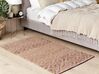 Bavlnený koberec 80 x 150 cm béžová/ružová GERZE_853489