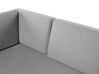 Lounge Set Aluminium weiss 6-Sitzer Auflagen grau CASTELLA_555366