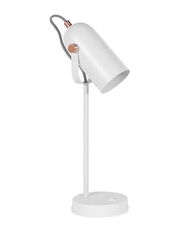 Metal Desk Lamp White TYRIA