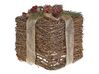 Set of 2 Rattan Decorative Christmas Gifts Red INARI_787410