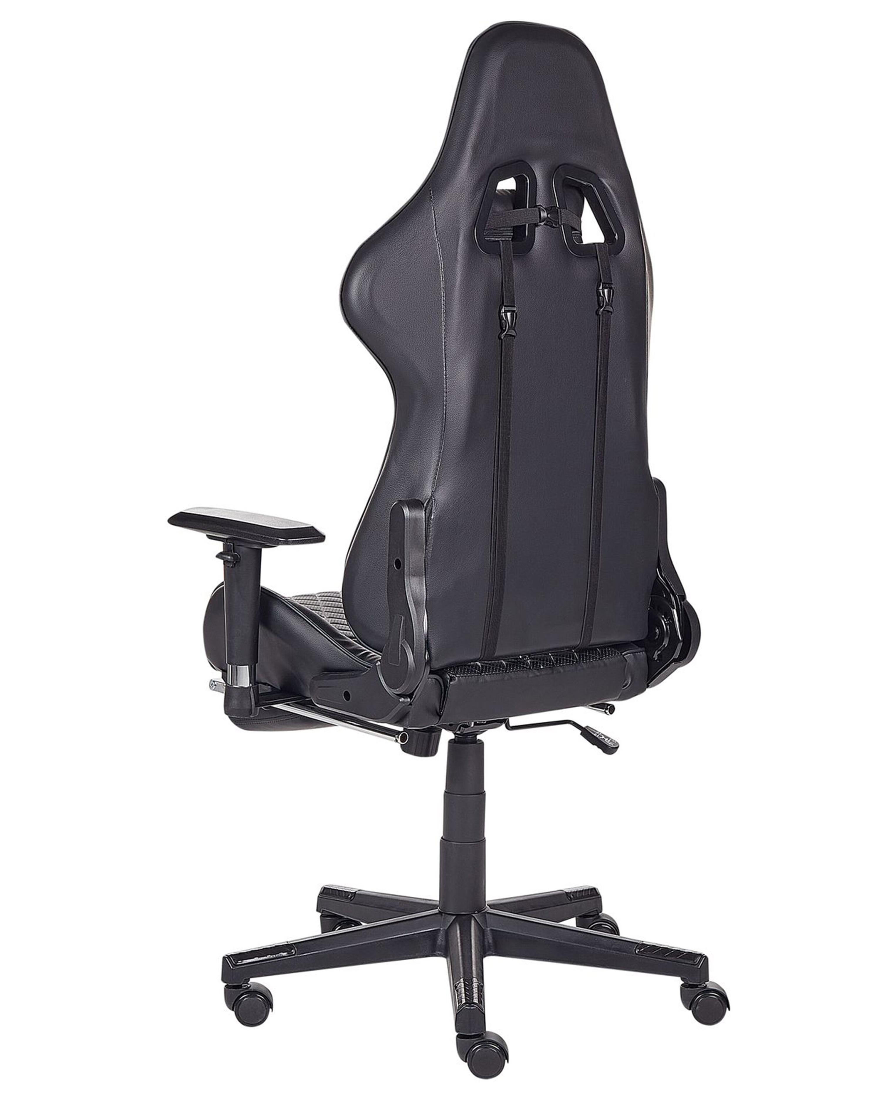 Chaise de gamer en cuir PU noir VICTORY_852092