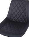 Faux Leather Armless Desk Chair Black MARIBEL_716545