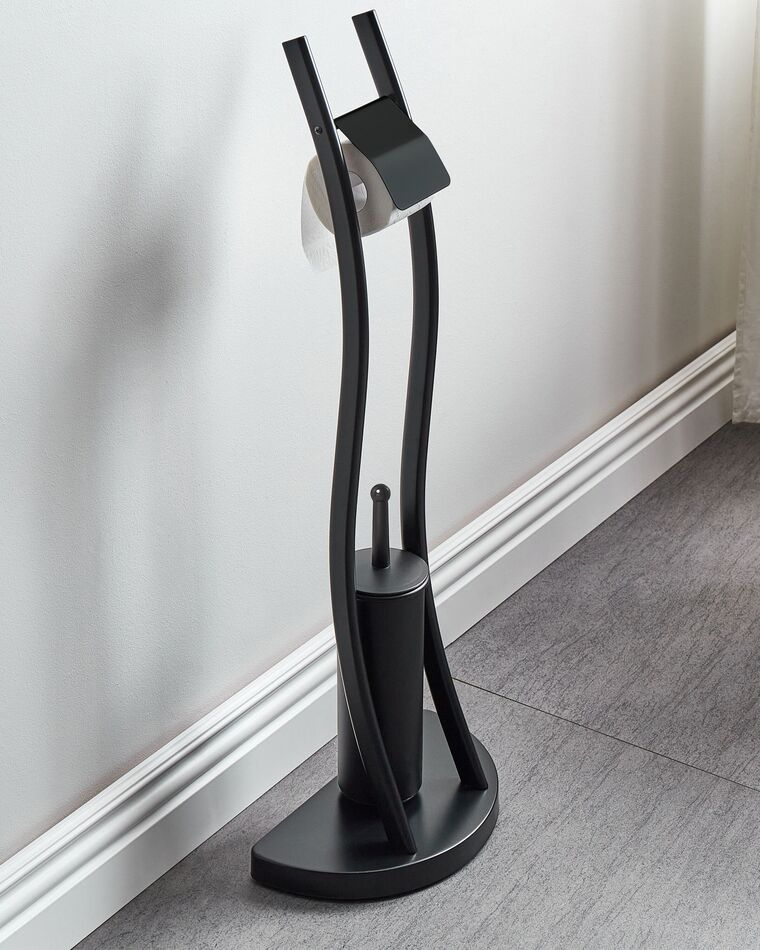 Porte-papier Toilette Sur Pied Avec étagère De Rangement Et Porte