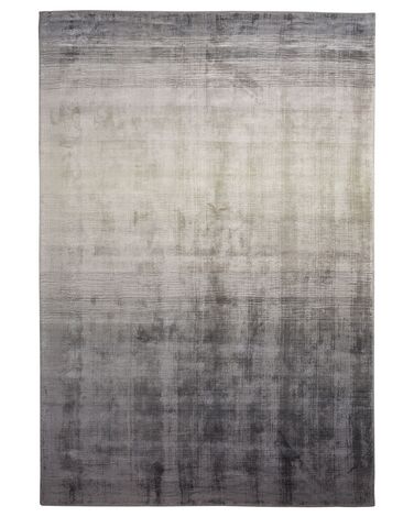 Teppich hellgrau-dunkelgrau 160 x 230 cm Kurzflor ERCIS