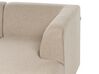 Left Hand Fabric Corner Sofa Beige LAXA_894089