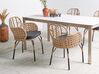 Set of 2 PE Rattan Chairs with Cushions Natural PRATELLO_877749