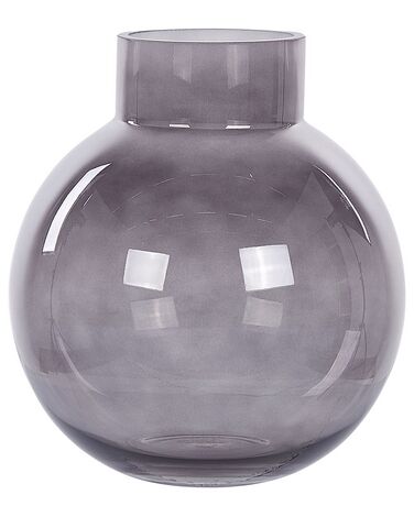 Vaso de vidro cinzento 22 cm POLYDROSOS
