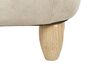 Detská taburetka z umelej kože s úložným priestorom sivobéžová ELEPHANT_897636