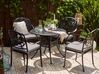 Trädgårdsmöbelset av bord och 4 stolar svart ANCONA_806886