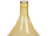 Dekoratívna sklenená váza 31 cm žltá BHATURA _823697