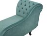 Chaise longue sinistra in velluto verde menta NIMES_696841