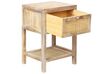 Rattan 1 Drawer Bedside Table Light Wood ESTO_845546