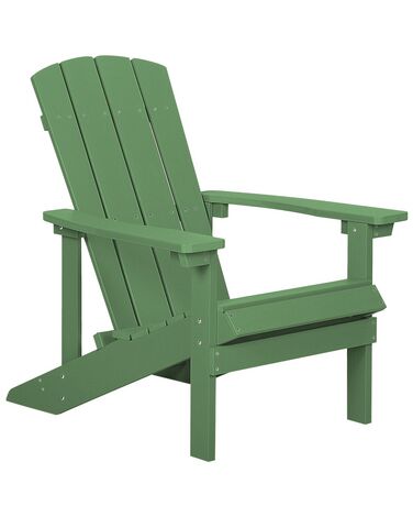 Cadeira de jardim verde ADIRONDACK