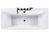 Bañera de acrílico blanco/negro 170 x 75 cm QUATRE_780504