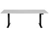 Schreibtisch grau / schwarz 180 x 80 cm elektrisch höhenverstellbar DESTINES_899532