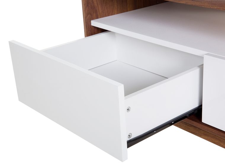 Mobile TV In Legno Massello Moderno: Grande Cassettiera Con Ante E Scomparti Per Soggiorno - Lunghezza 140-300 Cm, Design Semplice E Funzionale - 3