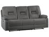 3-istuttava sohva sametti sähkösäädettävä tummanharmaa BERGEN_835190