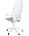 Krzesło biurowe regulowane beżowoszare z białym DELIGHT_903311