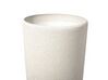 Conjunto de 2 vasos para plantas em pedra creme clara 23 x 23 x 42 cm ABDERA_841229