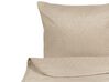Embossed Bedspread and Cushions Set 160 x 220 cm Taupe SHUSH_821998
