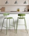 Set of 2 Bar Chairs Green SIBLEY_902801
