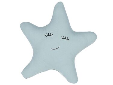 Coussin enfant bleu clair en forme étoile 40 x 40 cm BHOPAL