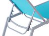 Chaise longue en acier bleue NOLI_781023