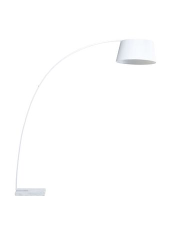 Lámpara de pie de metal/mármol blanco 188 cm BENUE