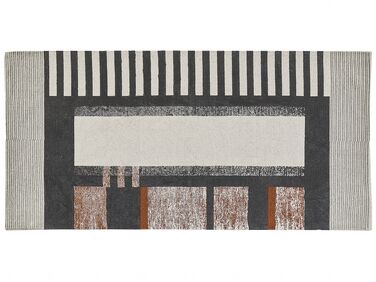 Rectangular Cotton Area Rug 80 x 150 cm Multicolour KAKINADA