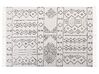 Fekete és fehér gyapjúszőnyeg 140 x 200 cm ALKENT_852499