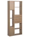 Bookcase Light Wood with White GRADA_756841