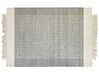 Tapis en laine gris et blanc cassé 160 x 230 cm TATLISU_850066