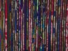 Teppich Baumwolle bunt-schwarz 80 x 150 cm abstraktes Muster Kurzflor BARTIN_674142
