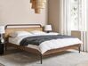 Wooden EU Super King Size Bed Dark BOUSSICOURT_907975