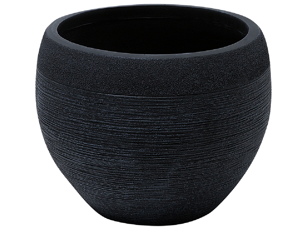 Vaso pietra nero 38 x 38 x 30 cm ZAKROS 