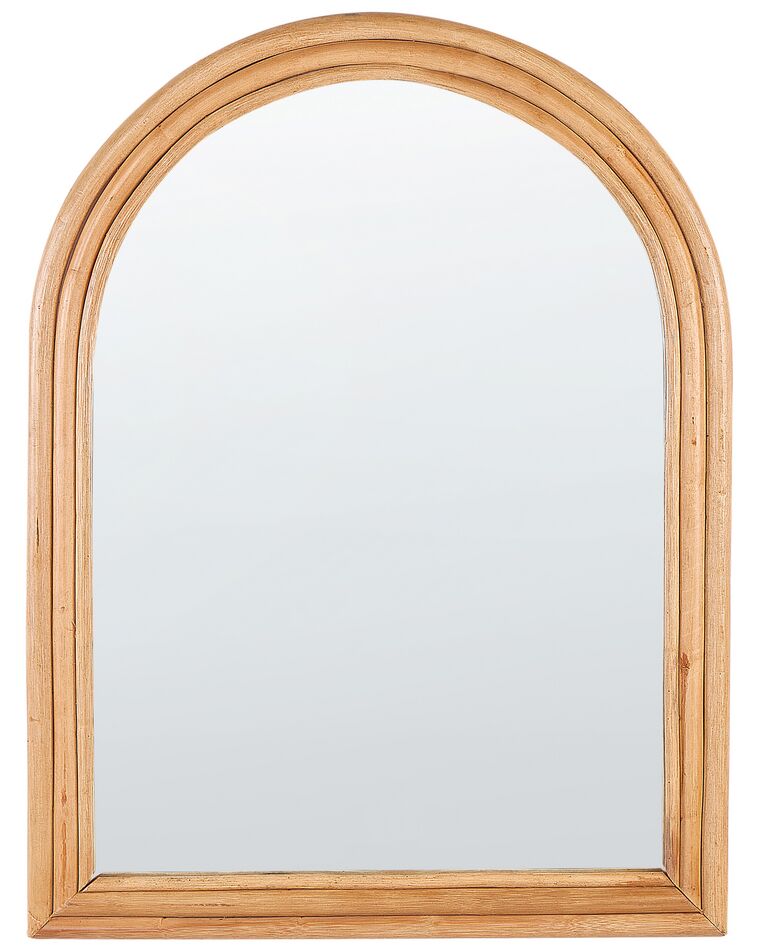 Specchio da parete rattan chiaro 60 x 80 cm ALAMEDA_893844