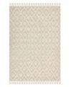 Tappeto cotone beige chiaro 140 x 200 cm AKSARAY_849105