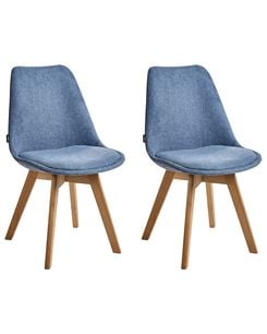 Tuoli kangas vaaleansininen 2 kpl DAKOTA II Tuoli kangas vaaleansininen 2 kpl DAKOTA II