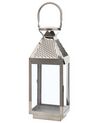 Lampion stalowy 40 cm srebrny BALI_724055