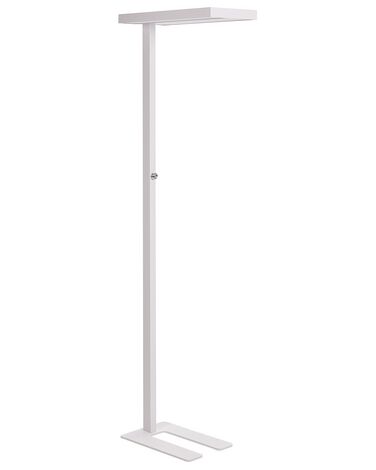 Stehlampe LED Metall weiss 197 cm rechteckig TAURUS