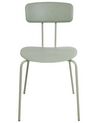 Set of 2 Dining Chairs Light Green SIBLEY_905670