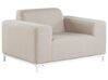 5 Seater Garden Sofa Set Beige with White ROVIGO_784669