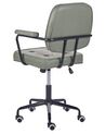 Chaise de bureau en cuir PU vert PAWNEE_851791