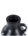 Terracotta Decorative Vase 33 cm Black and White MASSALIA_850305