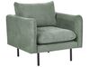Fabric Living Room Set with Ottoman Green VINTERBRO_906794