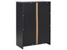 2 Door Storage Cabinet 117 cm Light Wood and Black ZEHNA_885533