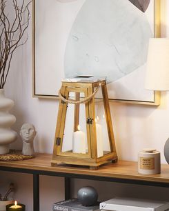 Lyhty mäntypuu ruskea 39 cm PULAU