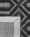 Teppich dunkelgrau 160 x 230 cm geometrisches Muster Kurzflor ADATEPE_750657
