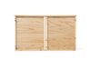 Hochbett Holz mit Bettkasten hellbraun 90 x 200 cm REGAT_797120
