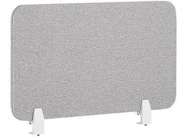 Desk Screen 80 x 40 cm Light Grey WALLY